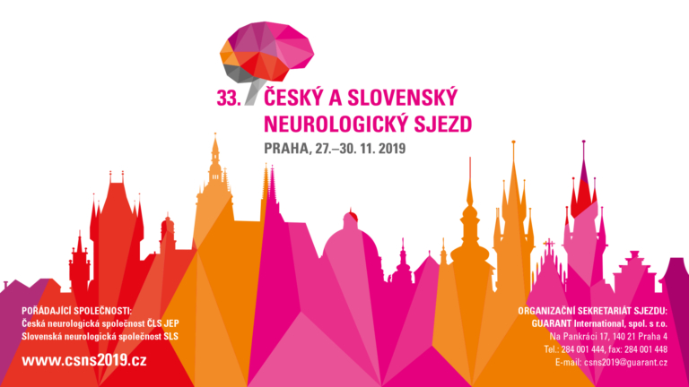 32. český a slovenský neurologický sjezd, Praha 27.-30.11.2019